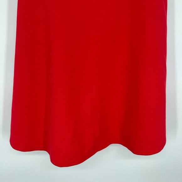 Revolve LPA Dress Off The Shoulder Red Cayenne Mini Skater - Picture 8 of 12